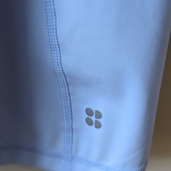 NWT Sweaty Betty Power Workout Unitard Shorts dress in Breeze Blue sz L - Picture 13 of 16